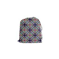 Pattern Wallpaper Background Abstract Geometry Drawstring Pouch (xs) by Wegoenart