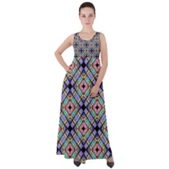 Pattern Wallpaper Background Abstract Geometry Empire Waist Velour Maxi Dress