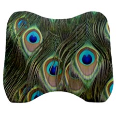 Peacock Feathers Peacock Bird Velour Head Support Cushion