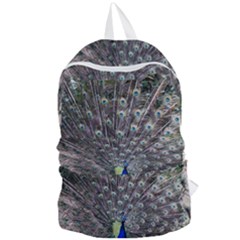 Peacock Bird Feather Plumage Green Foldable Lightweight Backpack by Wegoenart