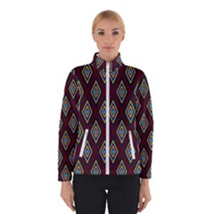 Colorful Diamonds Variation 1 Winter Jacket by bloomingvinedesign