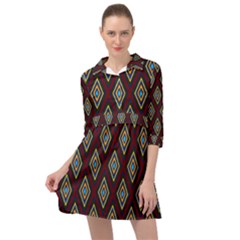 Colorful Diamonds Variation 1 Mini Skater Shirt Dress by bloomingvinedesign