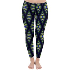 Colorful Diamonds Variation 2 Classic Winter Leggings by bloomingvinedesign