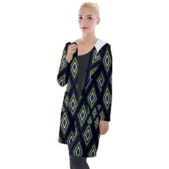 Colorful Diamonds Variation 2 Hooded Pocket Cardigan by bloomingvinedesign