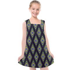 Colorful Diamonds Variation 2 Kids  Cross Back Dress by bloomingvinedesign