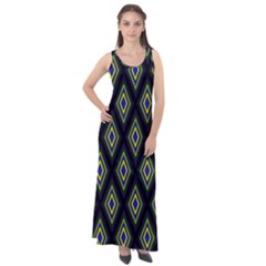 Colorful Diamonds Variation 2 Sleeveless Velour Maxi Dress by bloomingvinedesign