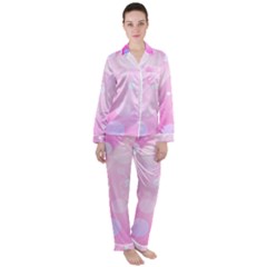 Playful Satin Long Sleeve Pyjamas Set by designsbyamerianna