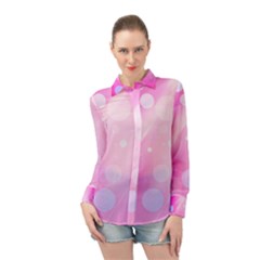 Playful Long Sleeve Chiffon Shirt