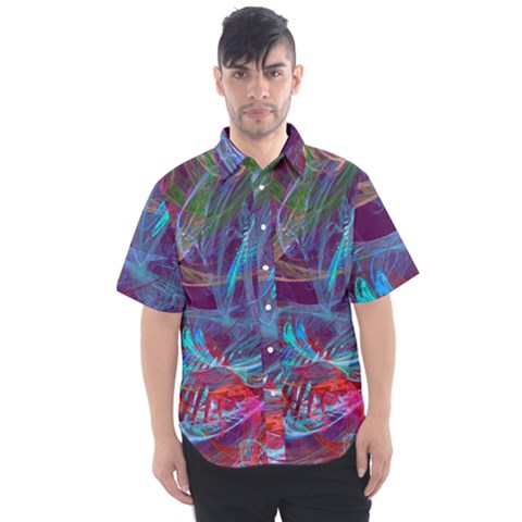 Neonchaos Men s Short Sleeve Shirt by designsbyamerianna