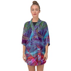 Neonchaos Half Sleeve Chiffon Kimono by designsbyamerianna