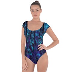 Who Broke The 80s Short Sleeve Leotard  by designsbyamerianna