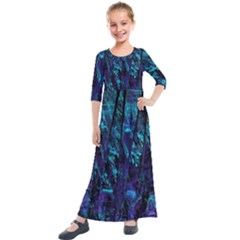 Who Broke The 80s Kids  Quarter Sleeve Maxi Dress by designsbyamerianna