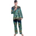 Dreamcatcher With Skull Men s Satin Pajamas Long Pants Set View1