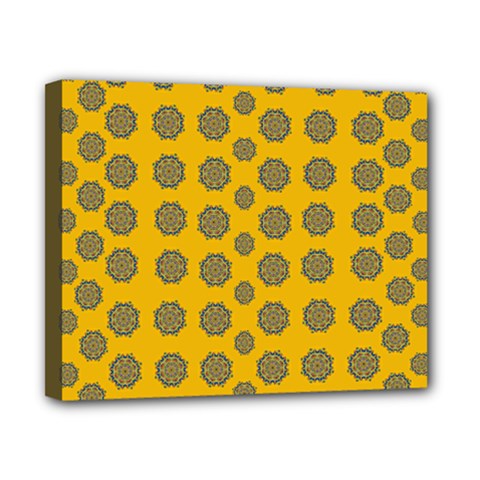 Sensational Stars On Incredible Yellow Canvas 10  X 8  (stretched) by pepitasart