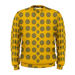 Sensational Stars On Incredible Yellow Men s Sweatshirt by pepitasart