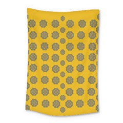 Sensational Stars On Incredible Yellow Small Tapestry by pepitasart