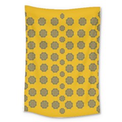 Sensational Stars On Incredible Yellow Large Tapestry by pepitasart