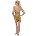 Sensational Stars On Incredible Yellow Plunging Cut Out Swimsuit View2