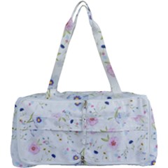 Pink Blue Flowers Pattern                        Multi Function Bag by LalyLauraFLM