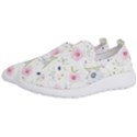 Pink blue flowers pattern                       Men s Slip On Sneakers View2