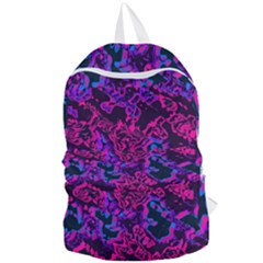 Pink Blue Abstract Texture                    Foldable Lightweight Backpack by LalyLauraFLM