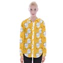 Fluffy Clouds Mustard  Womens Long Sleeve Shirt View1