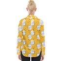 Fluffy Clouds Mustard  Womens Long Sleeve Shirt View2