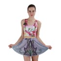 Abstract Decorative Floral Design, Mandala Mini Skirt View1