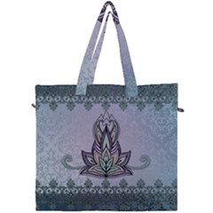 Abstract Decorative Floral Design, Mandala Canvas Travel Bag by FantasyWorld7