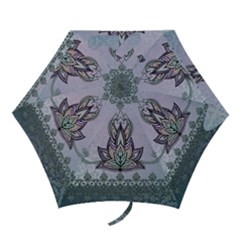 Abstract Decorative Floral Design, Mandala Mini Folding Umbrellas by FantasyWorld7