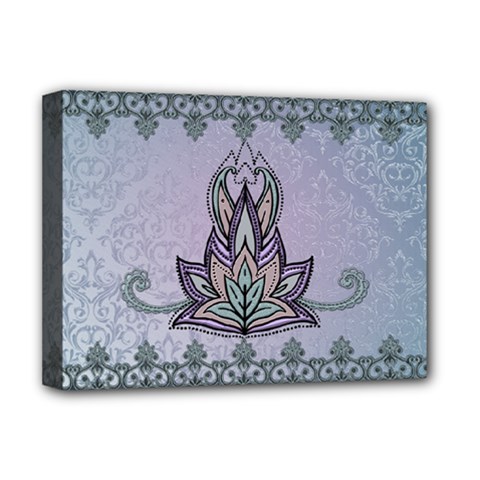 Abstract Decorative Floral Design, Mandala Deluxe Canvas 16  X 12  (stretched)  by FantasyWorld7