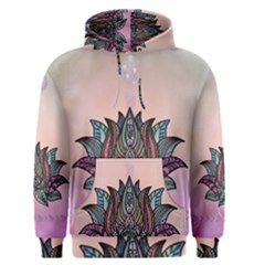 Abstract Decorative Floral Design, Mandala Men s Pullover Hoodie by FantasyWorld7