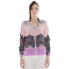 Abstract Decorative Floral Design, Mandala Women s Windbreaker by FantasyWorld7