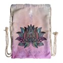 Abstract Decorative Floral Design, Mandala Drawstring Bag (Large) View1