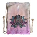 Abstract Decorative Floral Design, Mandala Drawstring Bag (Large) View2