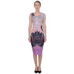 Abstract Decorative Floral Design, Mandala Sleeveless Pencil Dress by FantasyWorld7