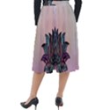 Abstract Decorative Floral Design, Mandala Classic Velour Midi Skirt  View2