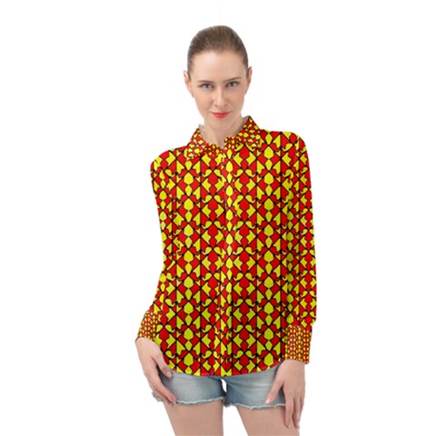 Rby 28 Long Sleeve Chiffon Shirt by ArtworkByPatrick