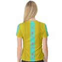 Colors And Flowers V-Neck Sport Mesh Tee View2