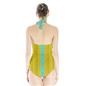 Colors And Flowers Halter Swimsuit View2