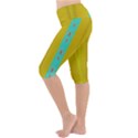 Colors And Flowers Lightweight Velour Cropped Yoga Leggings View2