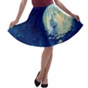 space galaxy A-line Skater Skirt View1