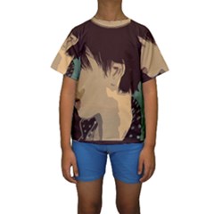 Punk Face Kids  Short Sleeve Swimwear by snowwhitegirl