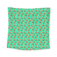 Tropical Aqua Avocadoes Square Tapestry (small) by snowwhitegirl