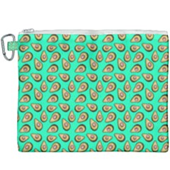 Tropical Aqua Avocadoes Canvas Cosmetic Bag (xxxl) by snowwhitegirl