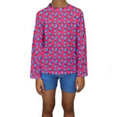 Tropical Pink Avocadoes Kids  Long Sleeve Swimwear by snowwhitegirl