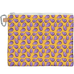 Tropical Orange Avocadoes Canvas Cosmetic Bag (xxxl) by snowwhitegirl