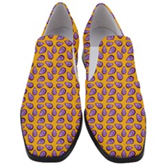 Tropical Orange Avocadoes Women Slip On Heel Loafers by snowwhitegirl