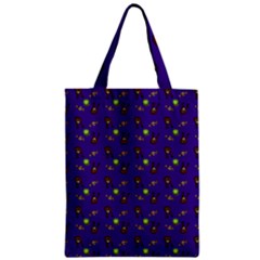 School Girl Braids Dark Blue Zipper Classic Tote Bag by snowwhitegirl