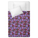 Lazy Cat Floral Pattern Lilac Polka Duvet Cover Double Side (Single Size) View2